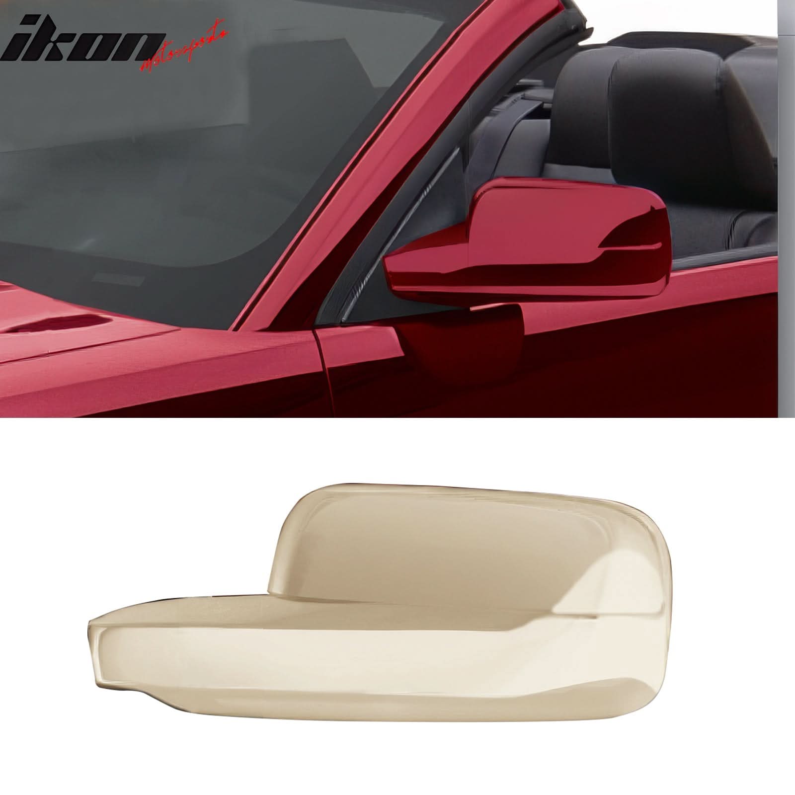 2005-2009 Ford Mustang Rear Side View Mirror Covers Overlay ABS Raw