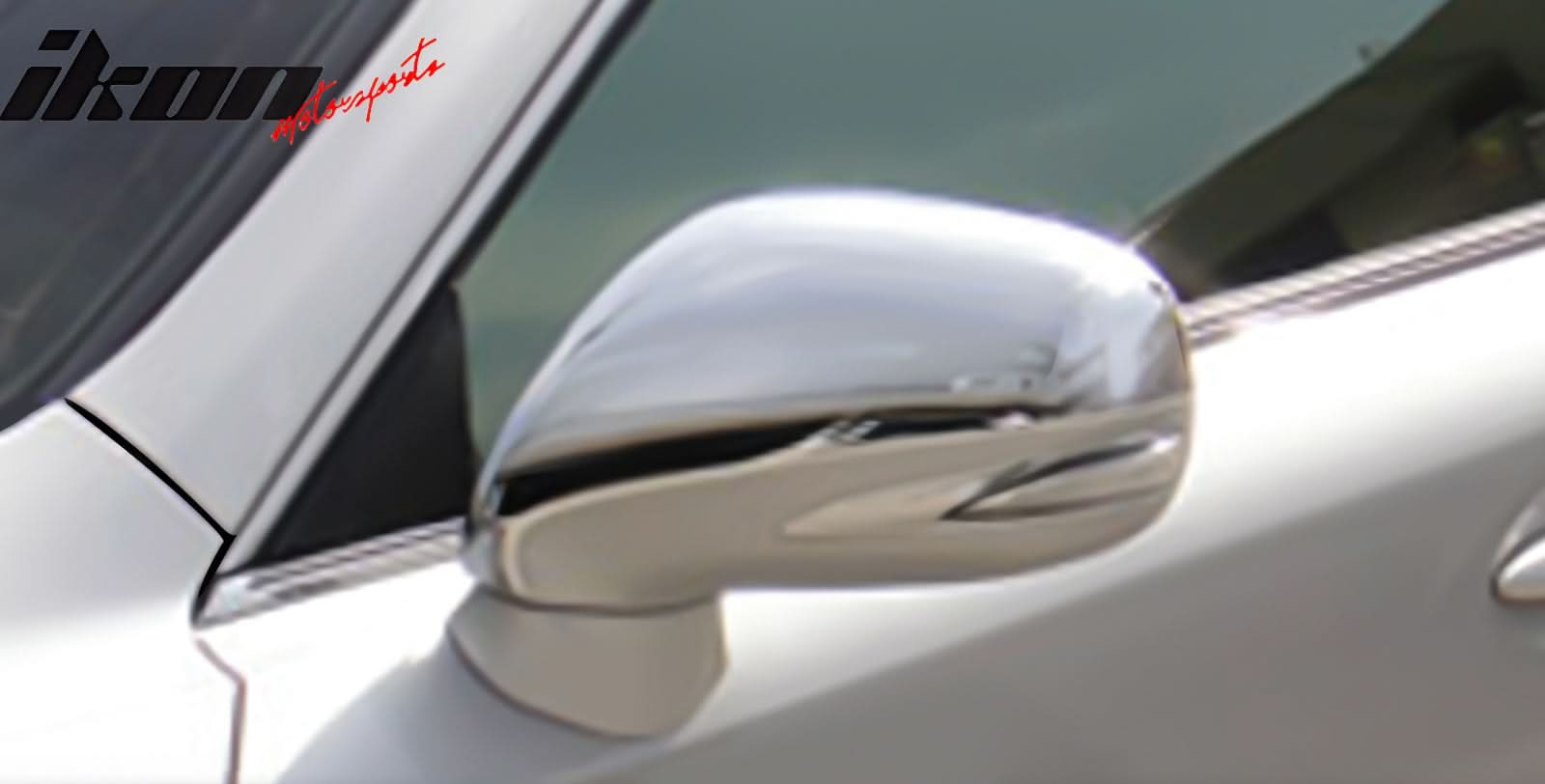 2009-2012 Lexus ES IS LS Rearview Mirror Cover Overlay Chrome ABS