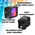 XKGlow XKmax RGBW Addressable Cube Light - Spot Beam