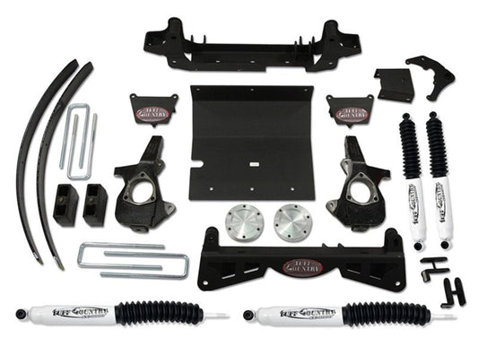 Tuff Country 99-05 Chevy Silverado 1500 4x4 4in Lift Kit (w/Multi-Piece Sub Frame SX8000 Shocks)