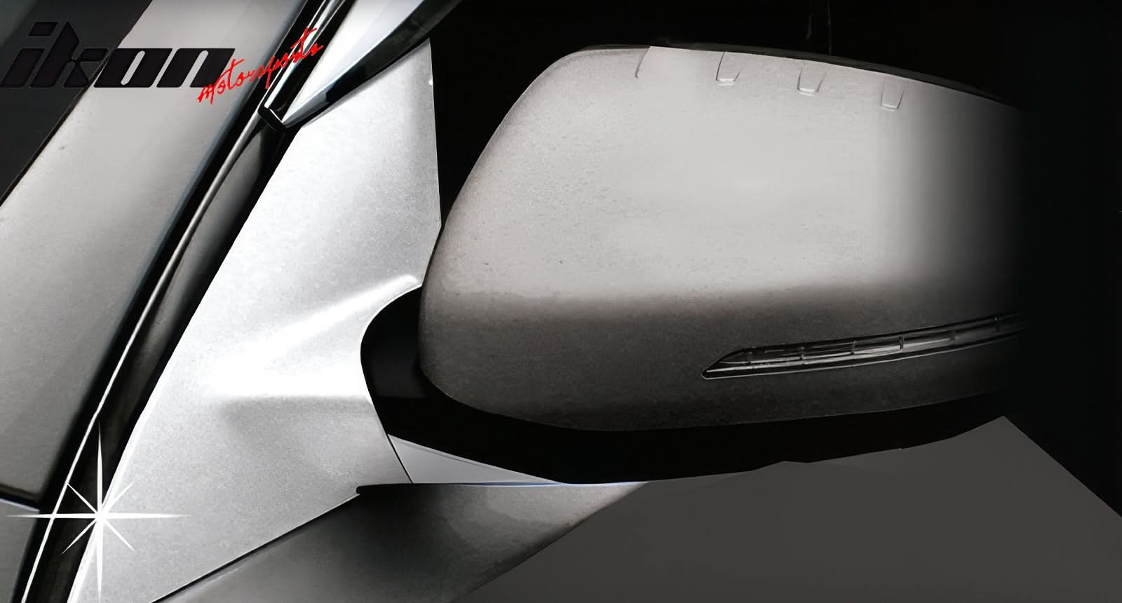 2011-2015 Kia Optima Rearview Mirror Cover Overlay Chrome ABS Pair