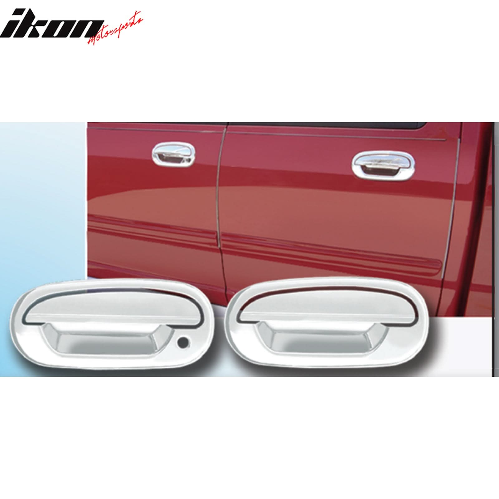 1997-2003 Ford F-150 F150 2PCS Chrome Door Handle Cover W/1-Keyhole