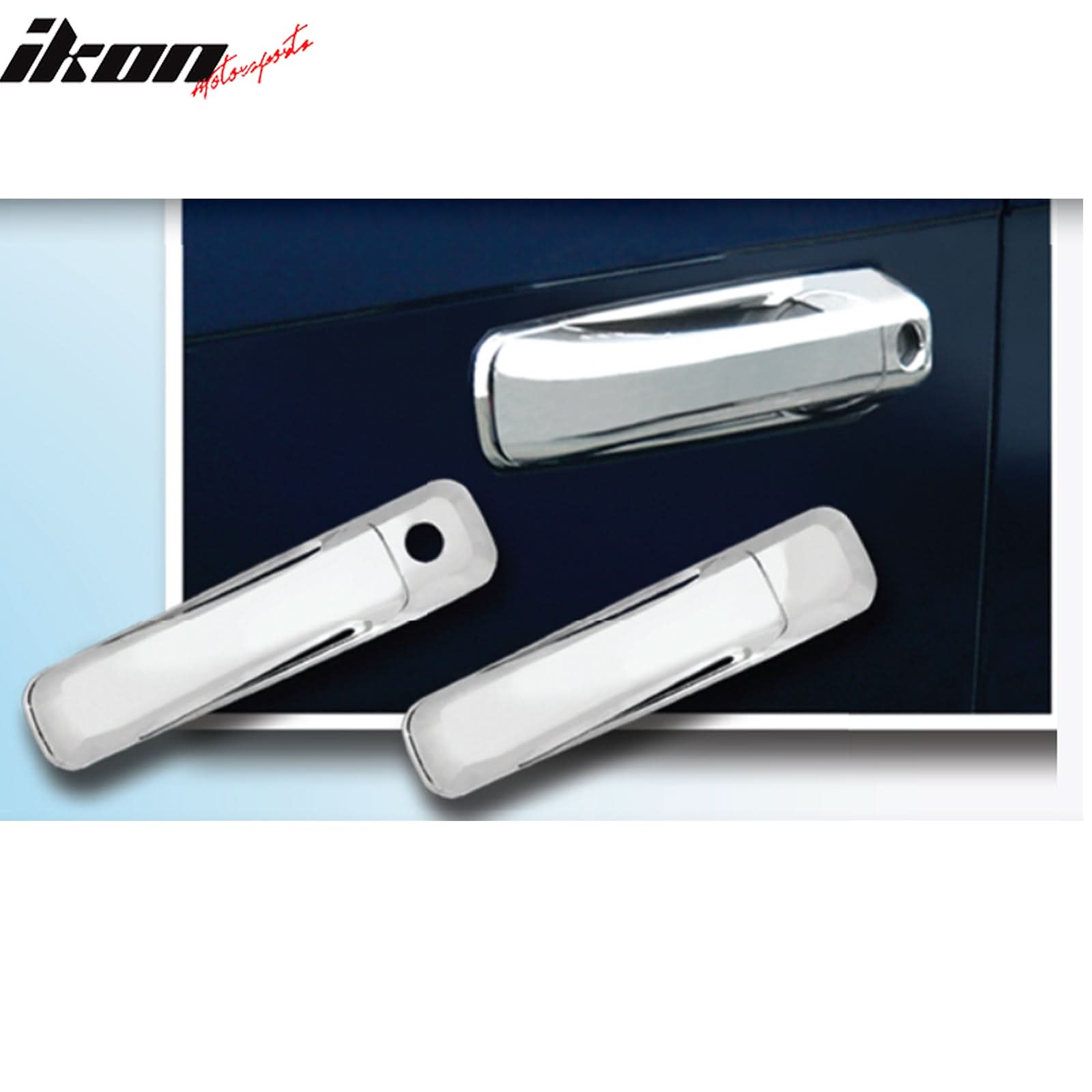 2006-2011 Jeep Commander 4PCS Chrome Door Handle Cover W/1-Keyhole ABS