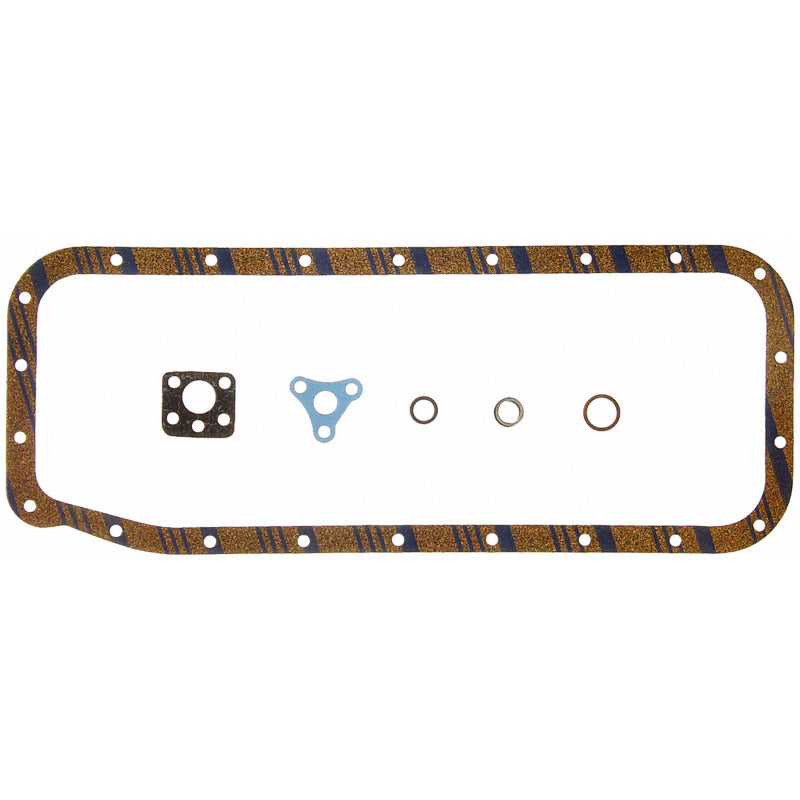 Fel-Pro OS 10701 C-1 Engine Oil Pan Gasket Set Blue Stripe cork-rubber