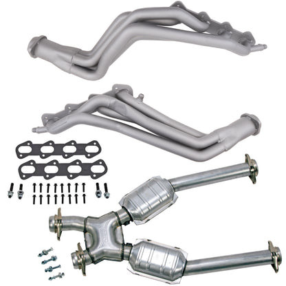 BBK 96-98 Ford Mustang Cobra 4.6L 1-5/8 Long Tube Headers w/High Flow Catted X-Pipe (Ti Ceramic)