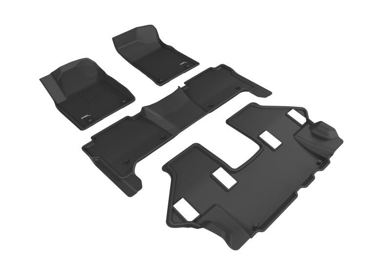 3D MAXpider 17-18 Nissan Armada w/ Bucket 2nd Row Kagu Black Full Set