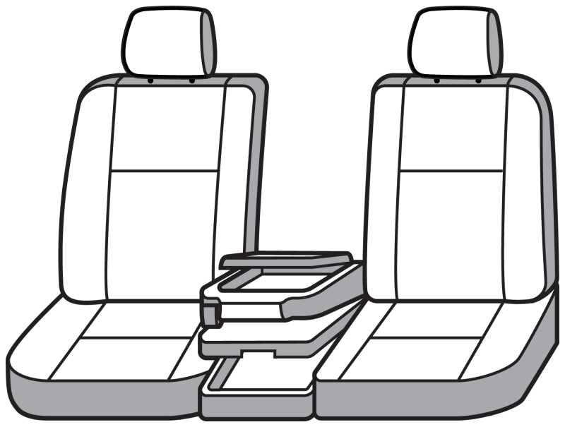 Covercraft 17-18 Ford F250 F350 Carhartt Super Dux SeatSaver Front Row Custom Seat Cover - Gravel