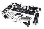 Zone Offroad 2019 Ram 3500 4in Radius Arm Bracket Gas - 2in Rear Block w/ Overload - Nitro Shocks