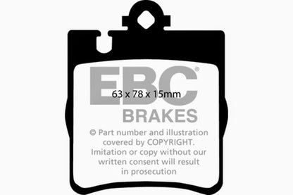 EBC 00 Mercedes-Benz CLK430 4.3 Ultimax2 Rear Brake Pads