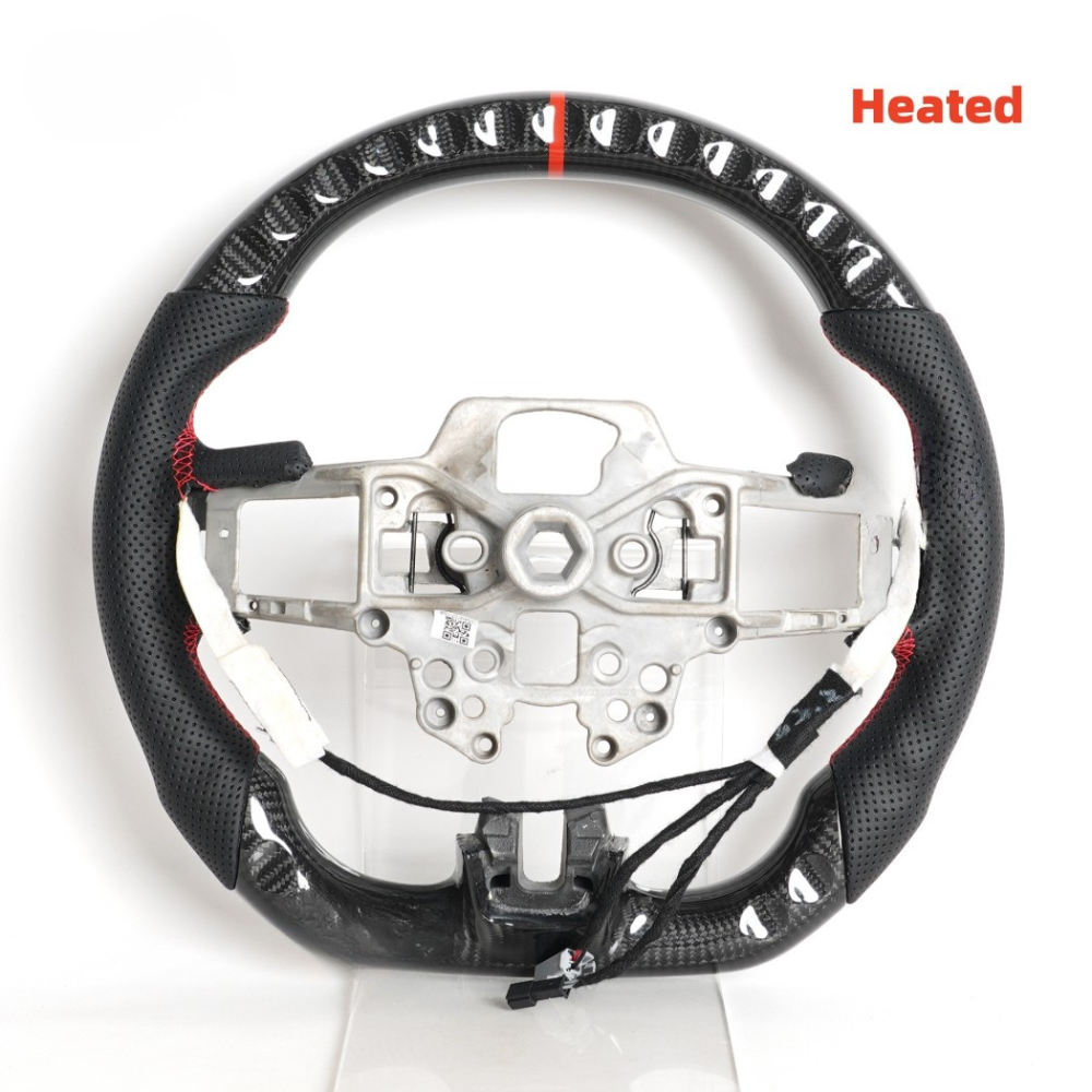 Carbon Fiber Heated Steering Wheel for Ford Mustang 2018-2023