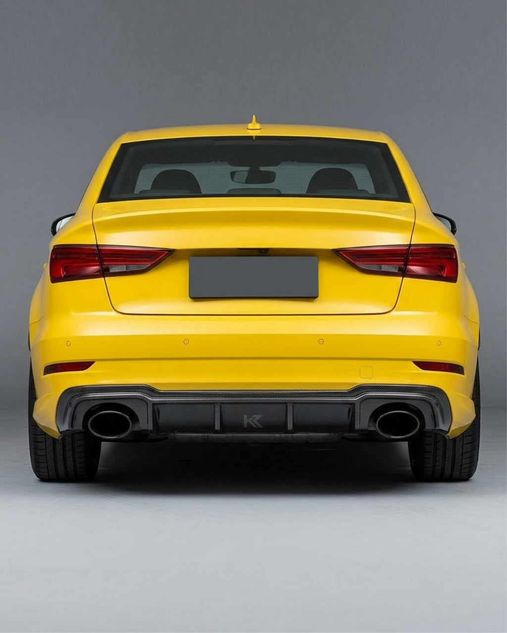 Audi RS3 8V Sedan Carbon Fiber Rear Bumper Diffuser Lip 2017 - 2019