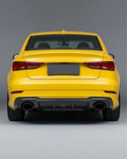 Audi RS3 8V Sedan Carbon Fiber Rear Bumper Diffuser Lip 2017 - 2019