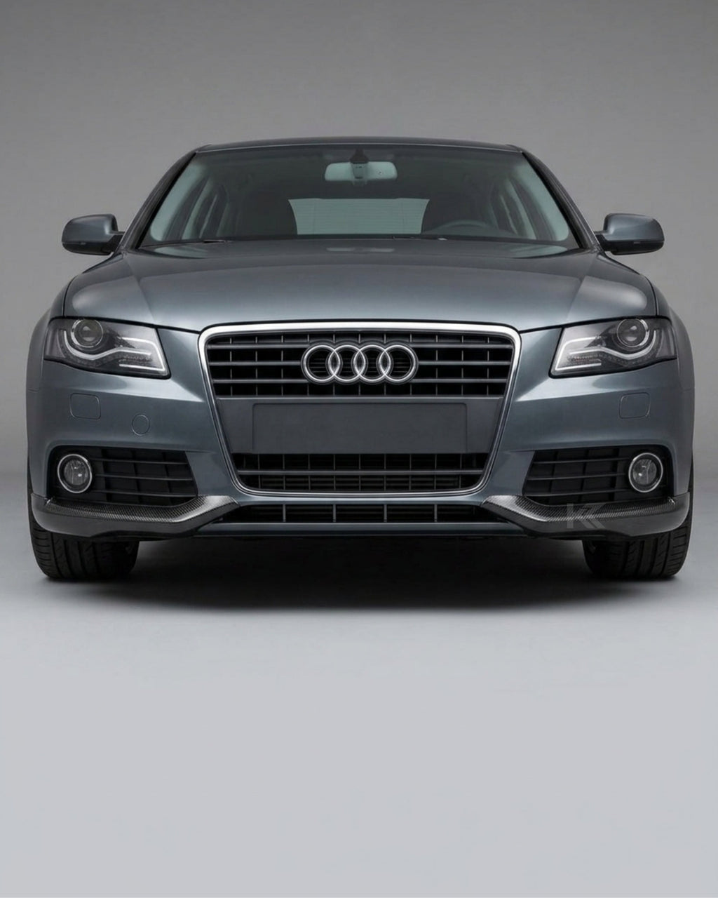 Audi A4 B8 Carbon Fiber Gloss Black Front Bumper Splitter 2012 - 2016
