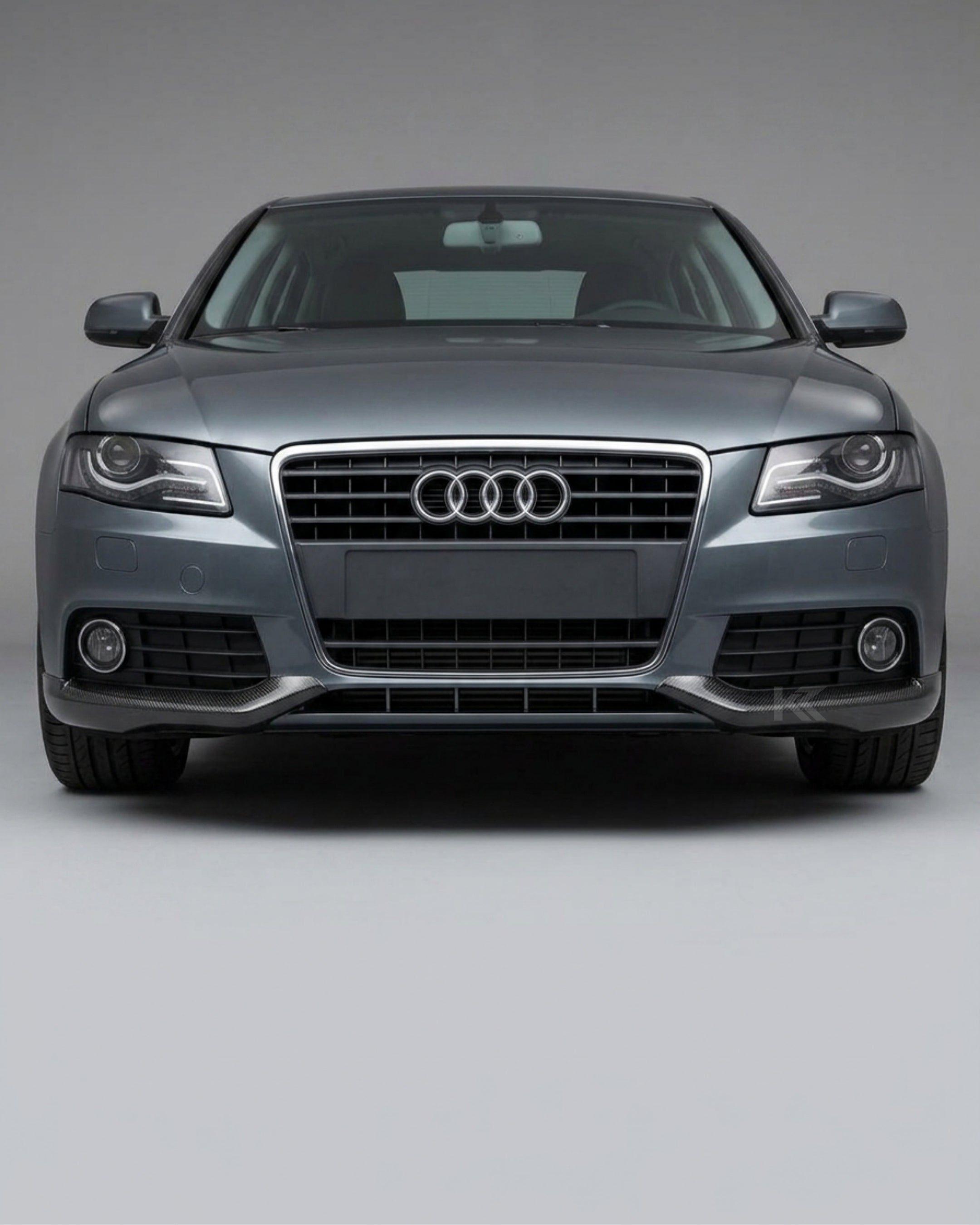 Audi A4 B8 Carbon Fiber Gloss Black Front Bumper Splitter 2012 - 2016