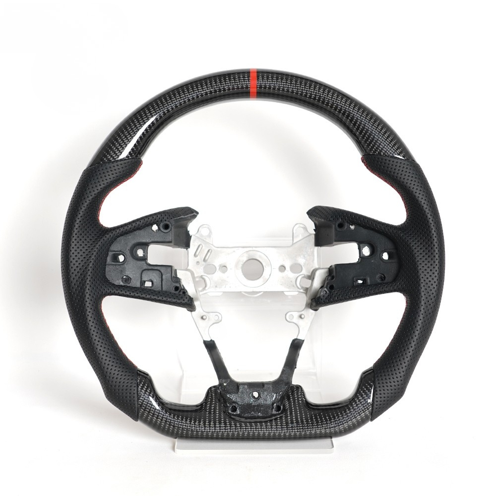 Real Carbon Fiber Steering Wheel for Honda Civic 10th Gen FK8 Type R 2016-2021