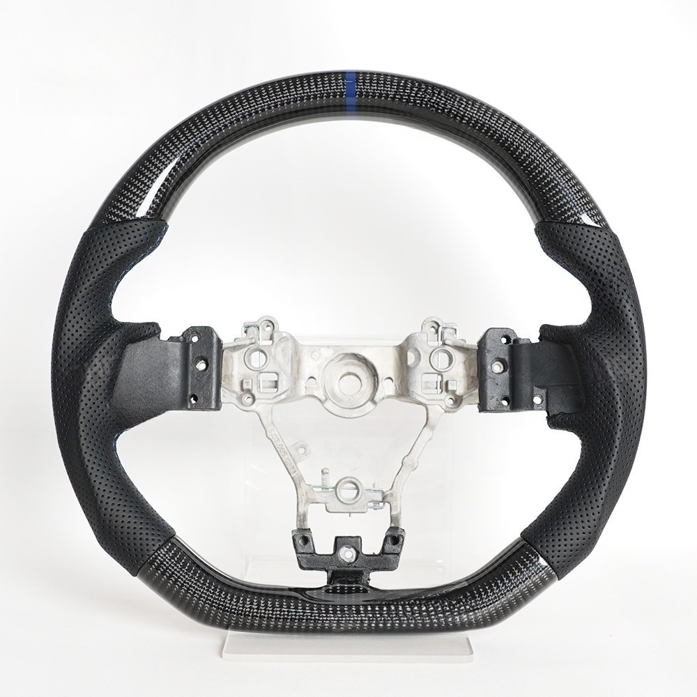 LED Real Carbon Fiber Steering Wheel for Subaru WRX STI S209 2015-2021