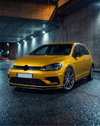 VW Golf MK7.5 R / R-Line Carbon Fiber Front Lip – A-Style Splitter (2018–2019)