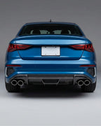 Audi S3 8Y / A3 S-Line Sedan Carbon Fiber Rear Bumper Diffuser 2021 - 2023