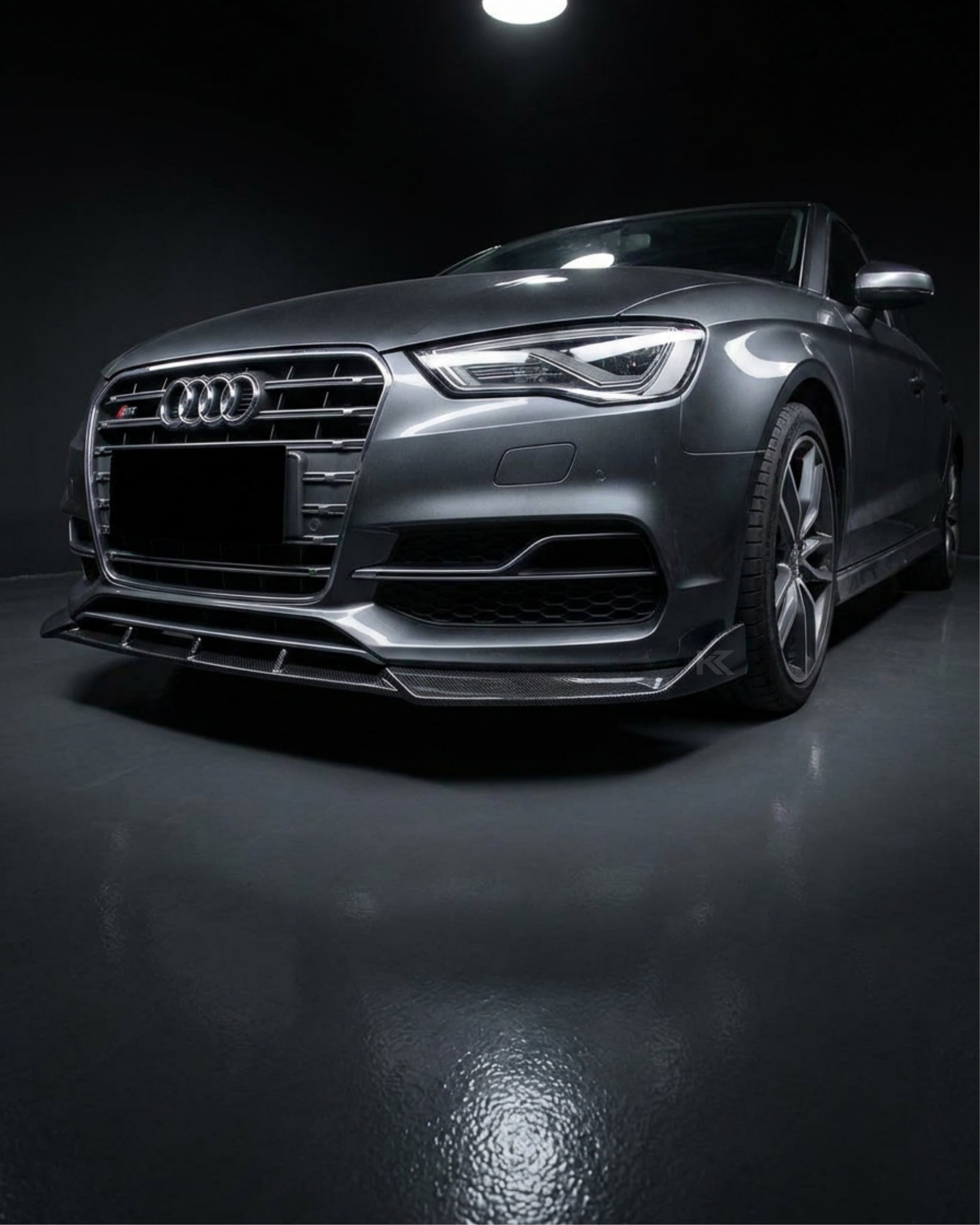 Carbon Fiber Front Bumper Splitter for Audi A3 S-Line / S3 8V Sedan (2014–2016)