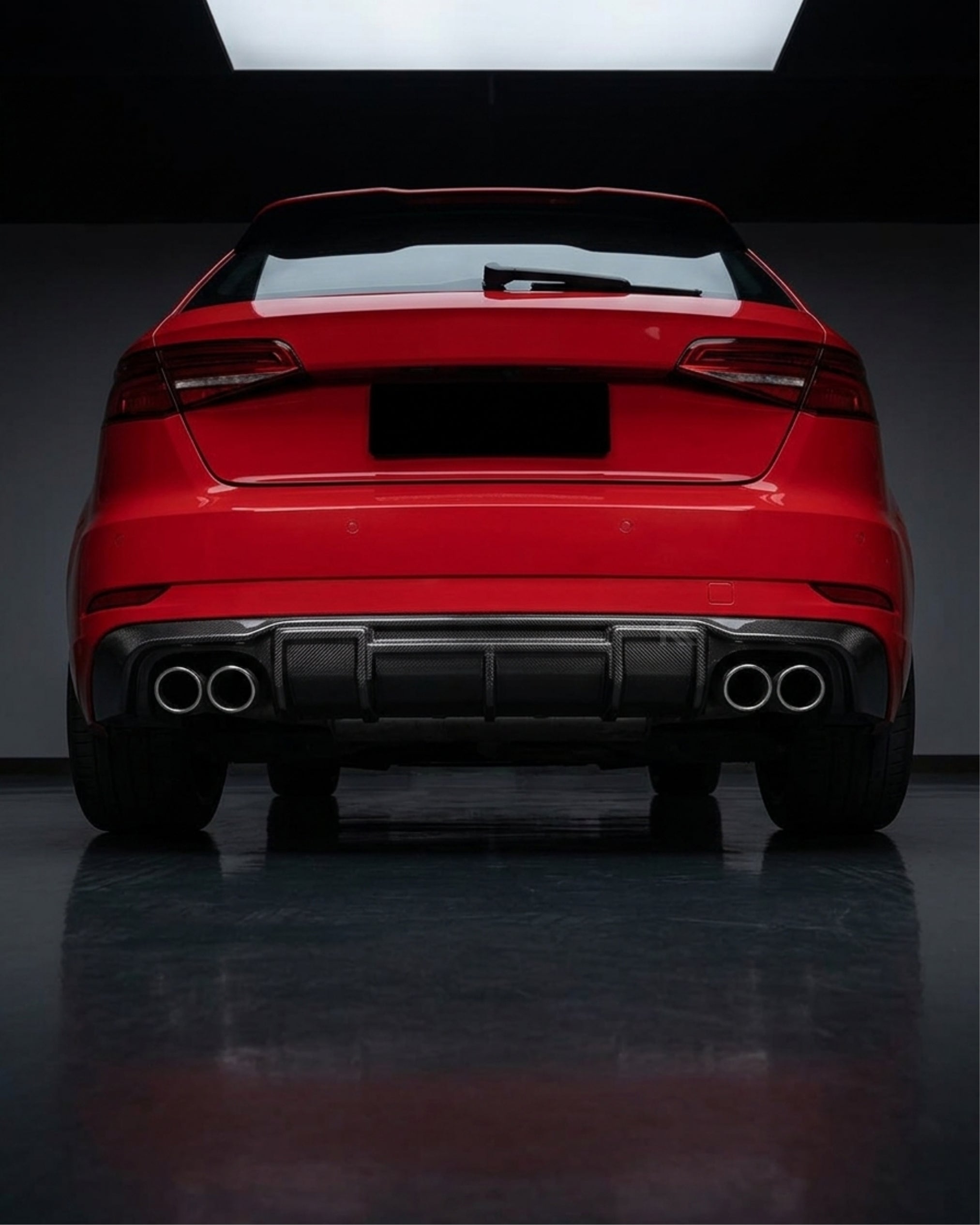 Carbon Fiber Rear Bumper Diffuser for Audi A3 / S3 / RS3 8V Sportback (2013–2016)