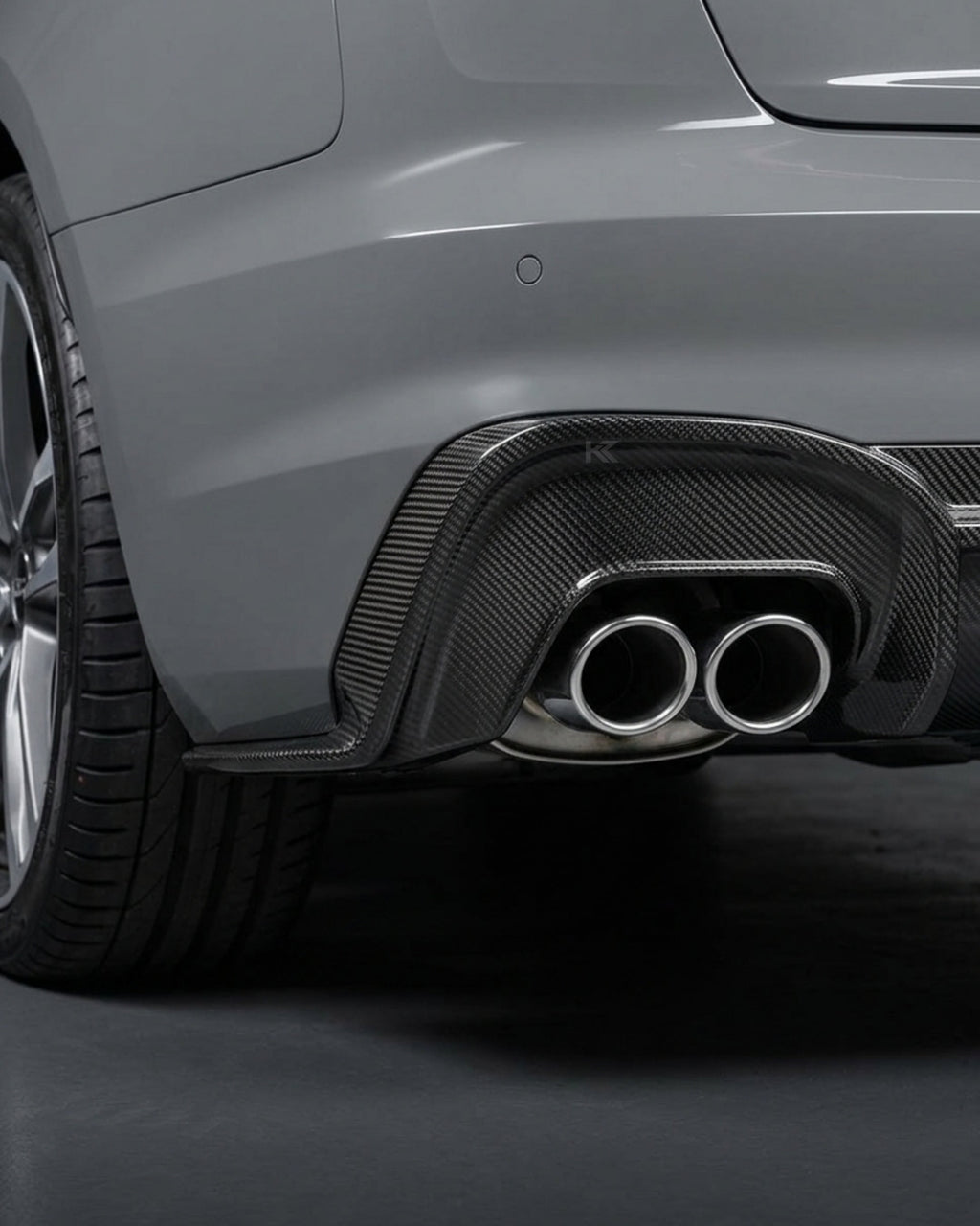 Audi A4 S-Line / S4 B9 Rear Diffuser – Prepreg Dry Carbon Fiber (2020–2021)