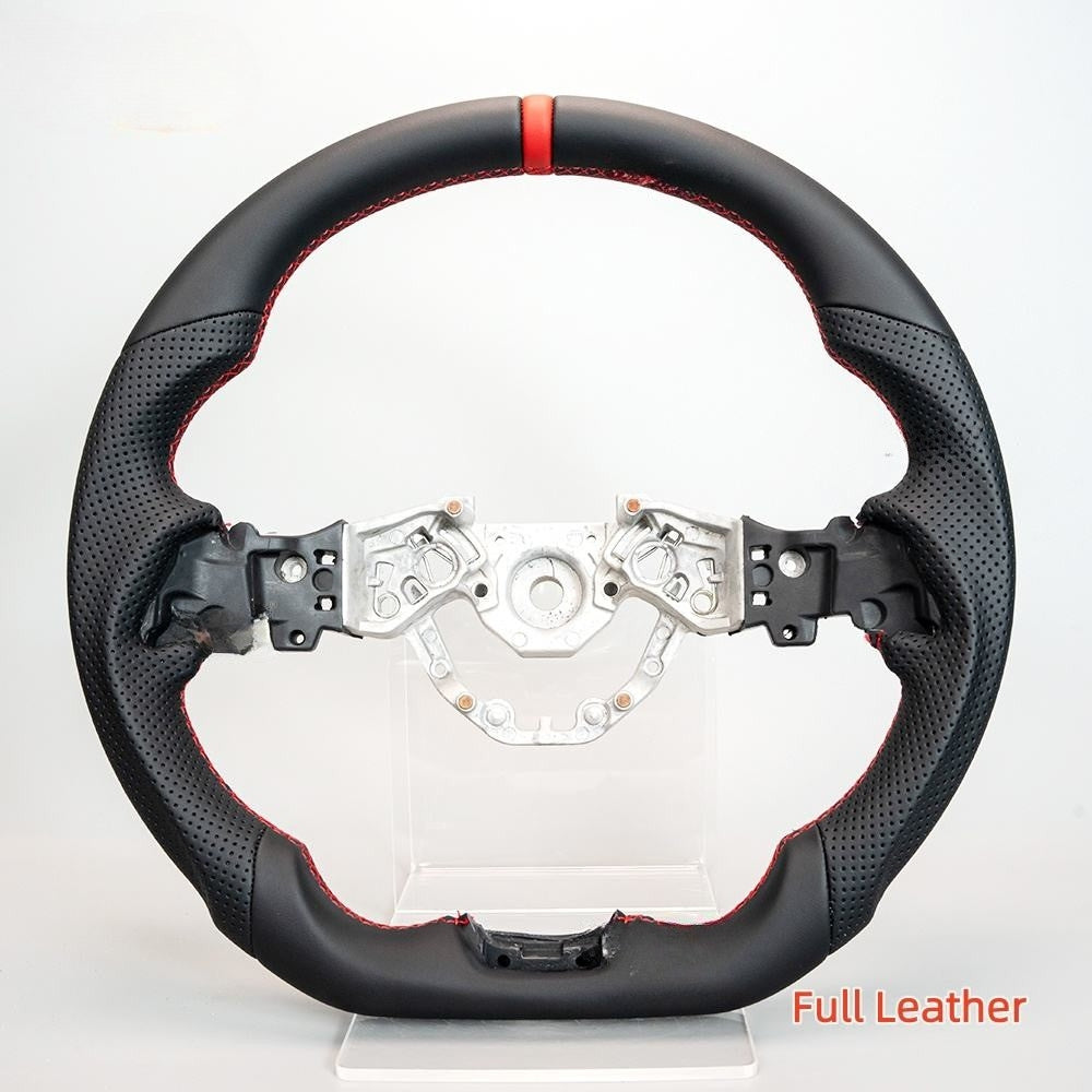 Real Carbon Fiber LED Steering Wheel for Nissan Z Fairlady 400Z RZ34 2023–2026 with Perforated Leather Grip