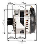 1994 Chevrolet S10 Blazer V6 4.3L High Output Alternator by JS Alternators