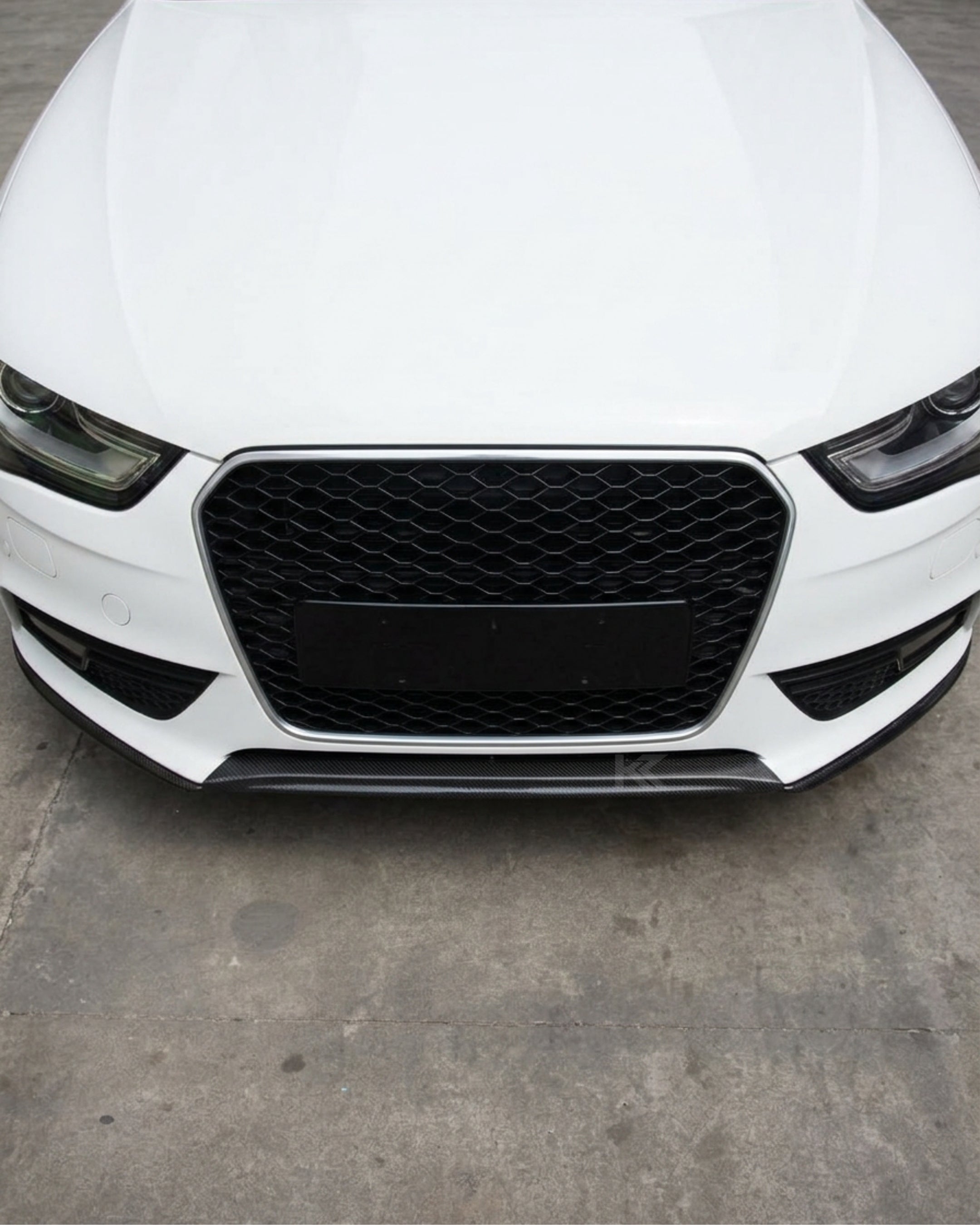 Audi A4 B9 Carbon Fiber Front Bumper Lip Splitter 2015 - 2021