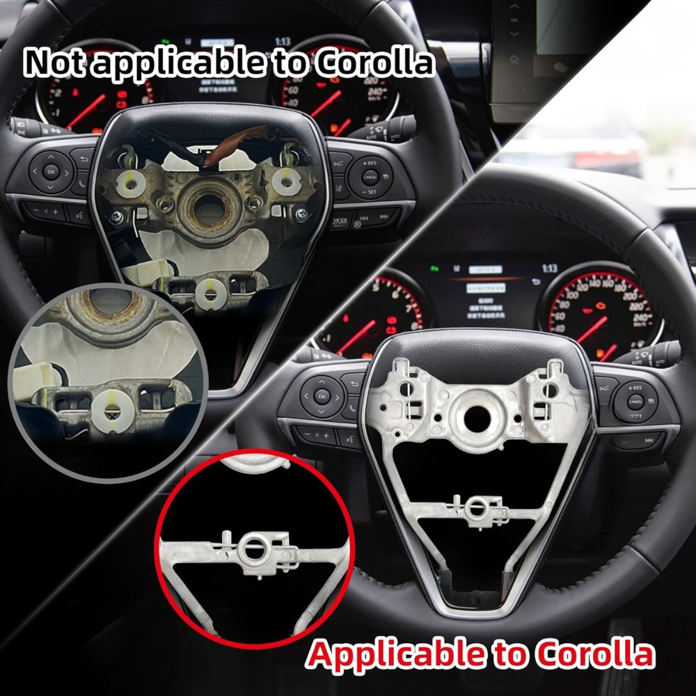 Carbon Fiber LED Steering Wheel for Toyota Camry, RAV4, Avalon & Corolla 2018-2024