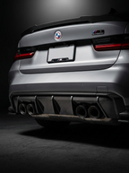 BMW 3 Series G80 M3 G82 G83 M4 Euro Version OE Style Carbon Fiber Rear Diffuser (2019 - 2024)