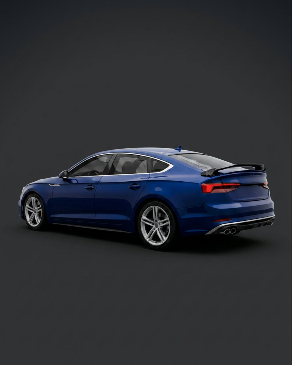 Audi A5 / S5 / RS5 Sportback Carbon Fiber Rear Trunk Spoiler – Gloss Black (2017–2024)