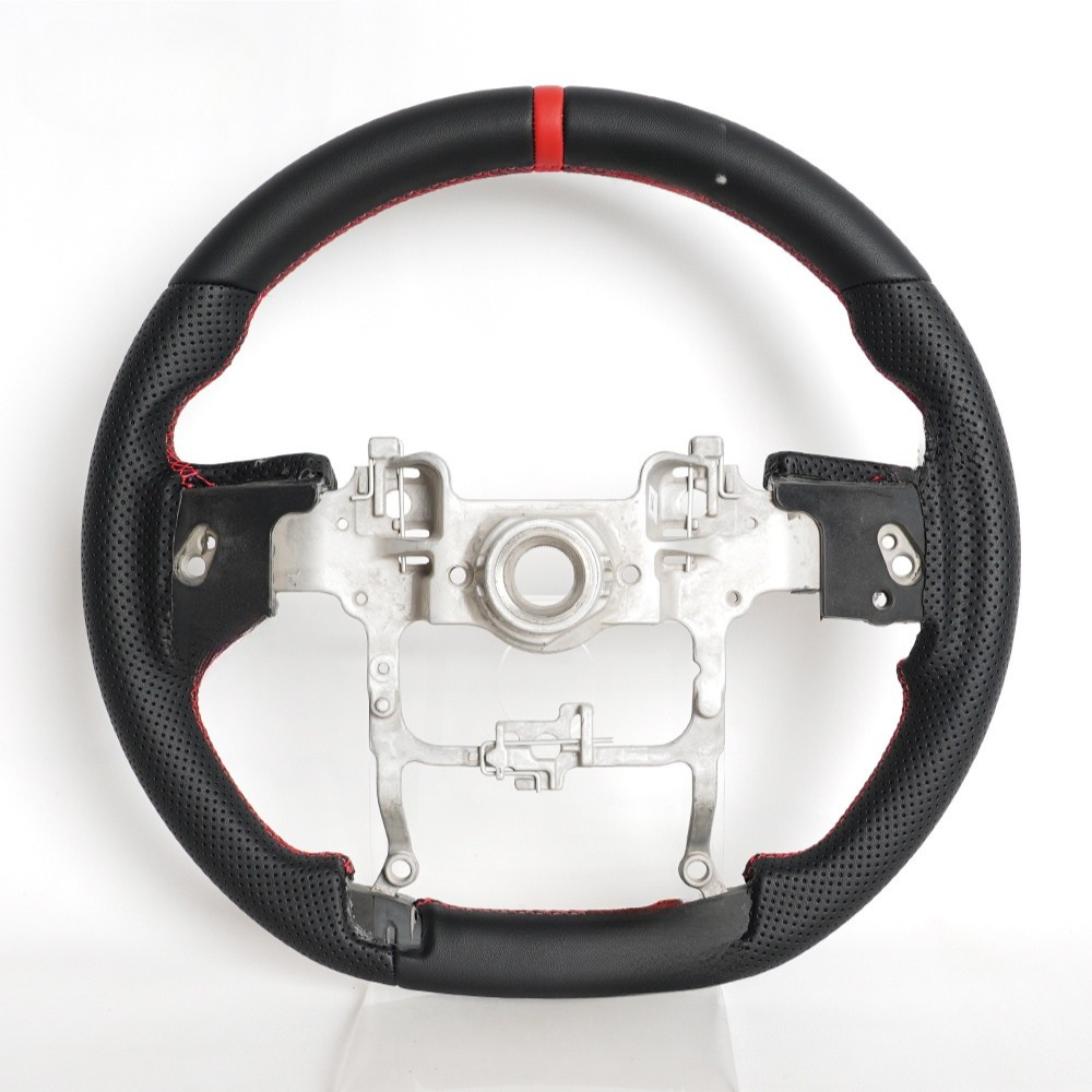 Full Leather Sports Steering Wheel for Toyota Tundra 2022–2026, Sequoia & Tacoma 2024–2025 (Non-Heated)