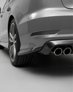 Audi S3 8V Sedan Carbon Fiber RS Style Rear Bumper Diffuser 2015 - 2016