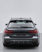 Audi RS6 C8 Avant Wagon Dry Carbon Fiber Roof Window Middle Spoiler 2019 - 2022
