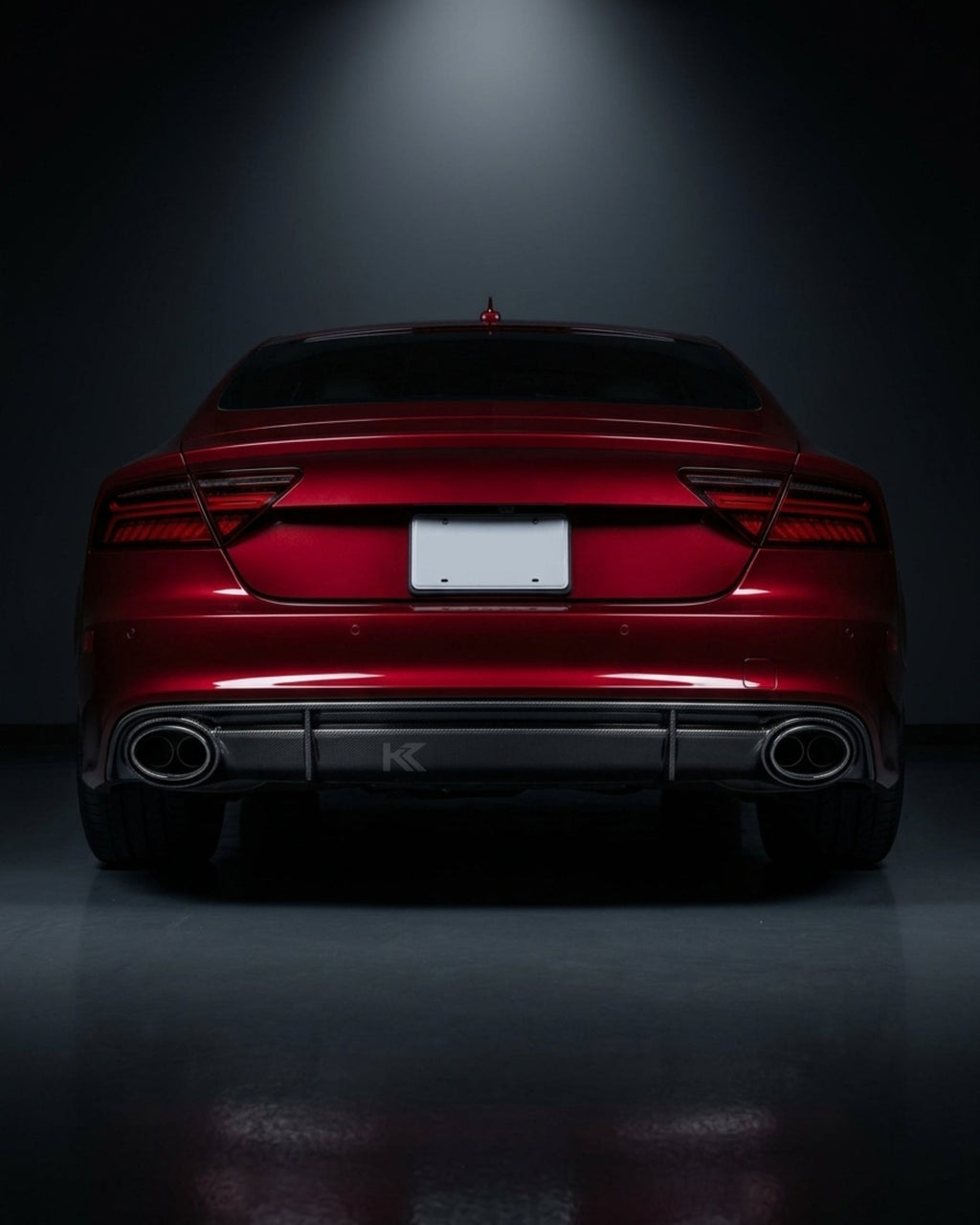 Audi RS7 C7 4G Sportback 4-Door Dry Carbon Fiber OE-Style Rear Bumper Diffuser 2014 - 2018