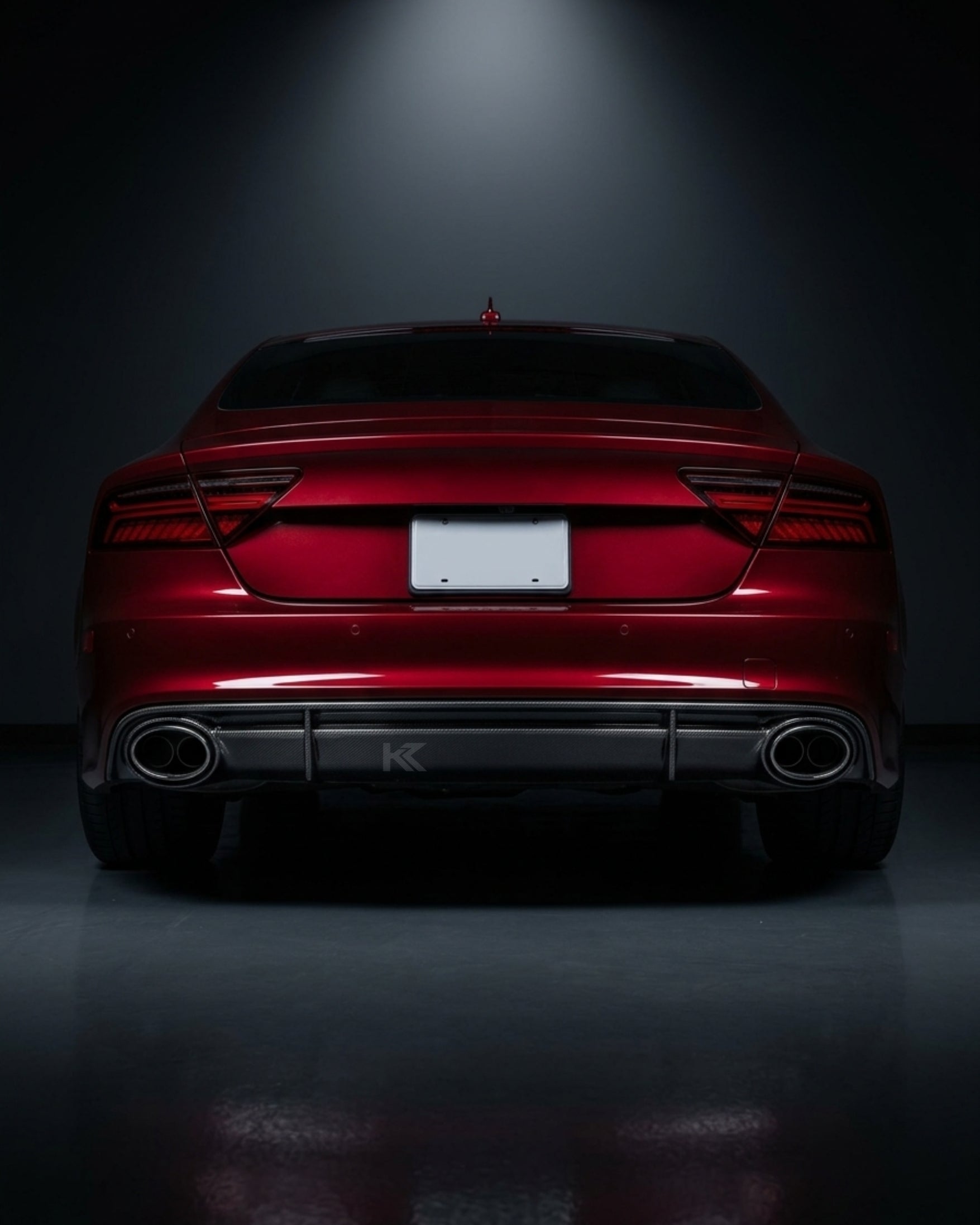 Audi RS7 C7 4G Sportback 4-Door Dry Carbon Fiber OE-Style Rear Bumper Diffuser 2014 - 2018