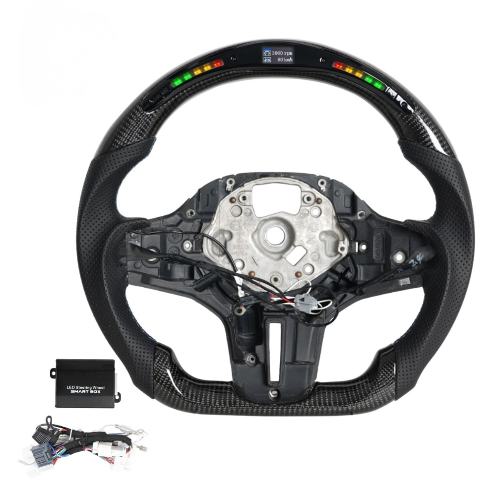 M Sport Carbon Fiber Heated LED Steering Wheel for BMW G Series F90 2018+