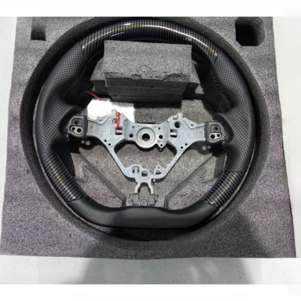 Hydro-Dip Carbon Fiber Steering Wheel for Subaru BRZ Toyota GT86 AE86 2017-2025
