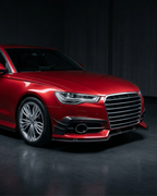 Audi A6 / S6 C7.5 Carbon Fiber Front Lip – Gloss Black Splitter (2016–2018 Sedan)