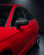 Audi A3 8V / S3 / RS3 Carbon Fibre Side Wing Mirror Covers Without Side Assist 2016