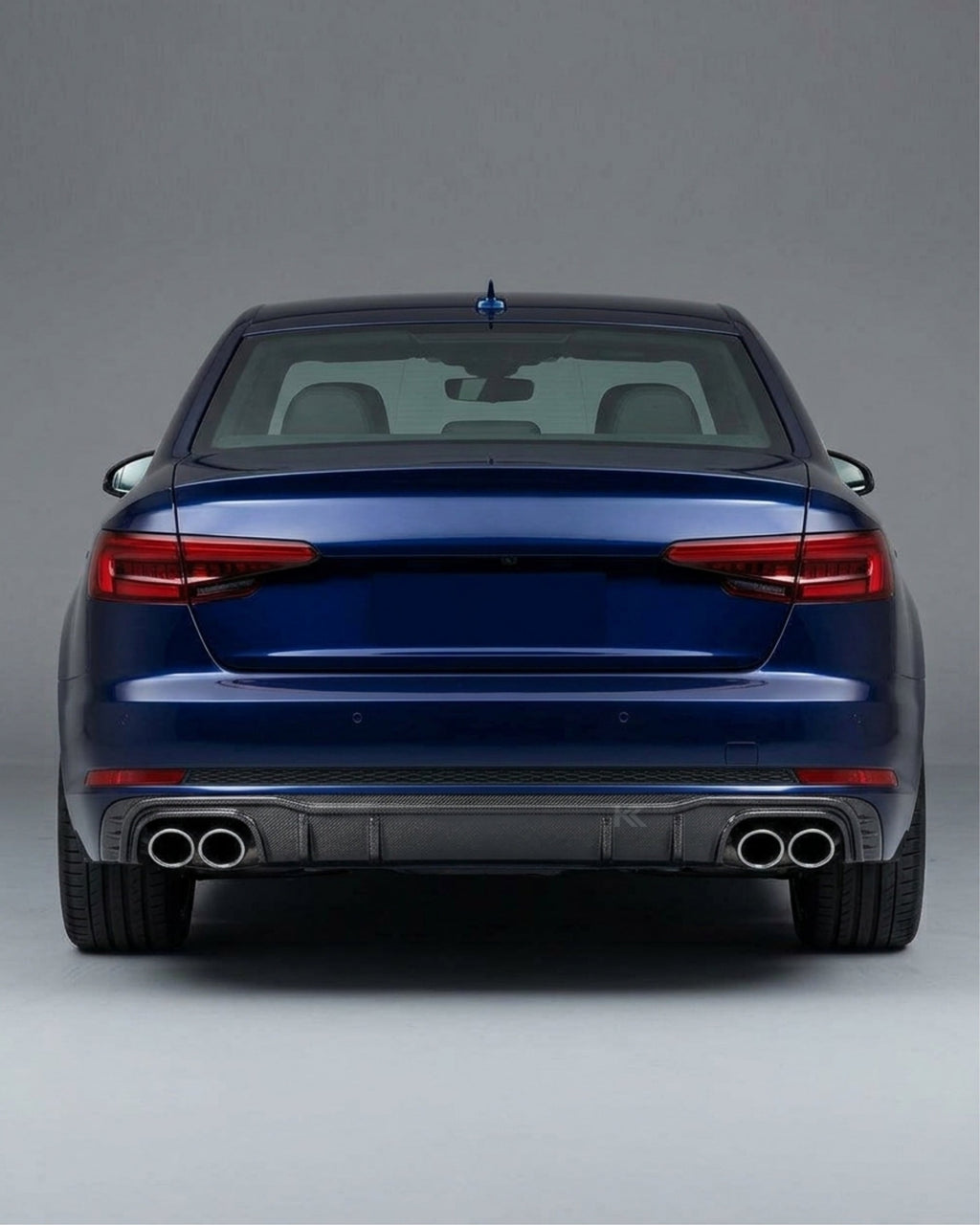 Audi A4 B9 S-Line / S4 B9 Sedan Carbon Fiber Sport Rear Bumper Lip 2017 - 2019