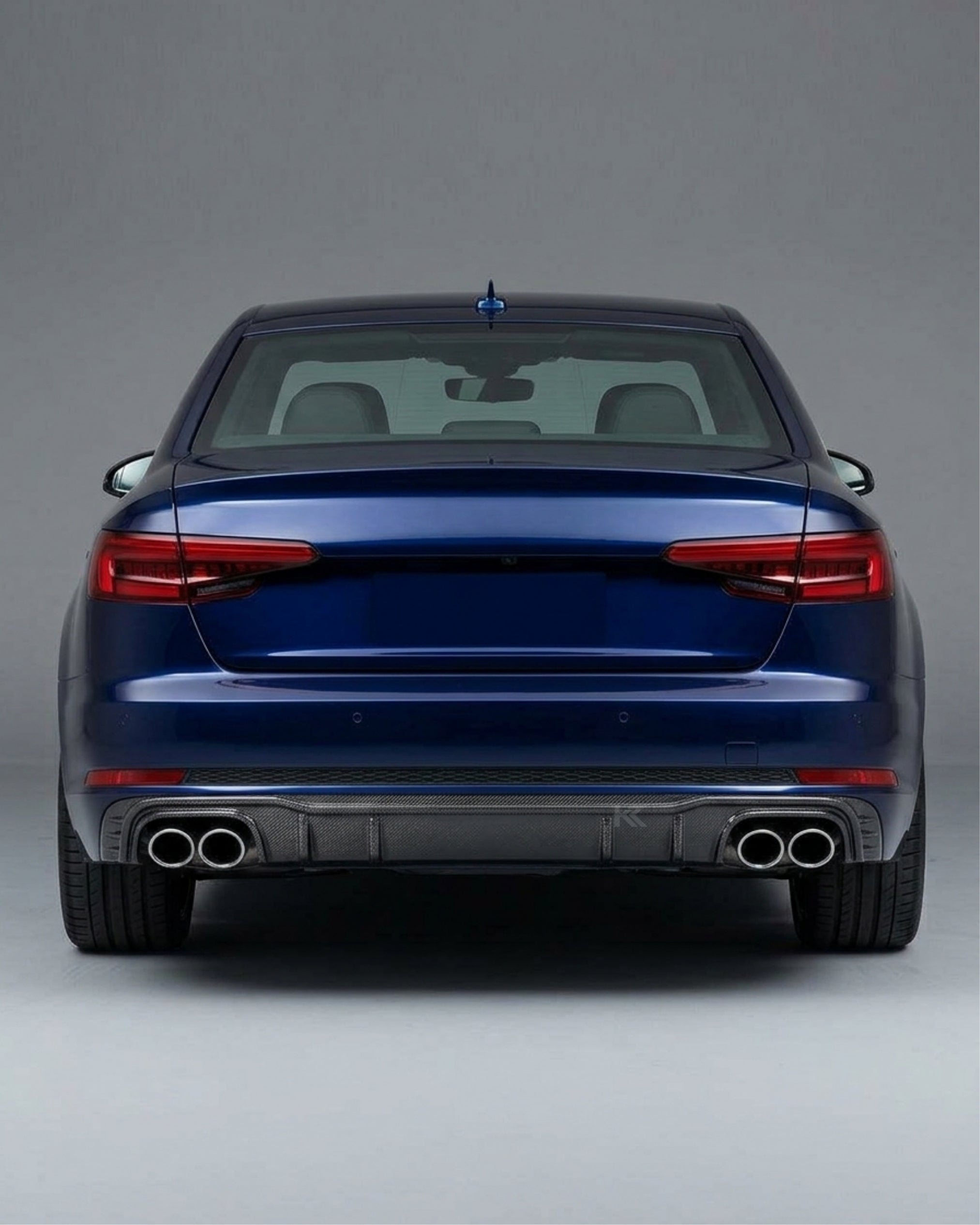 Audi A4 B9 S-Line / S4 B9 Sedan Carbon Fiber Sport Rear Bumper Lip 2017 - 2019