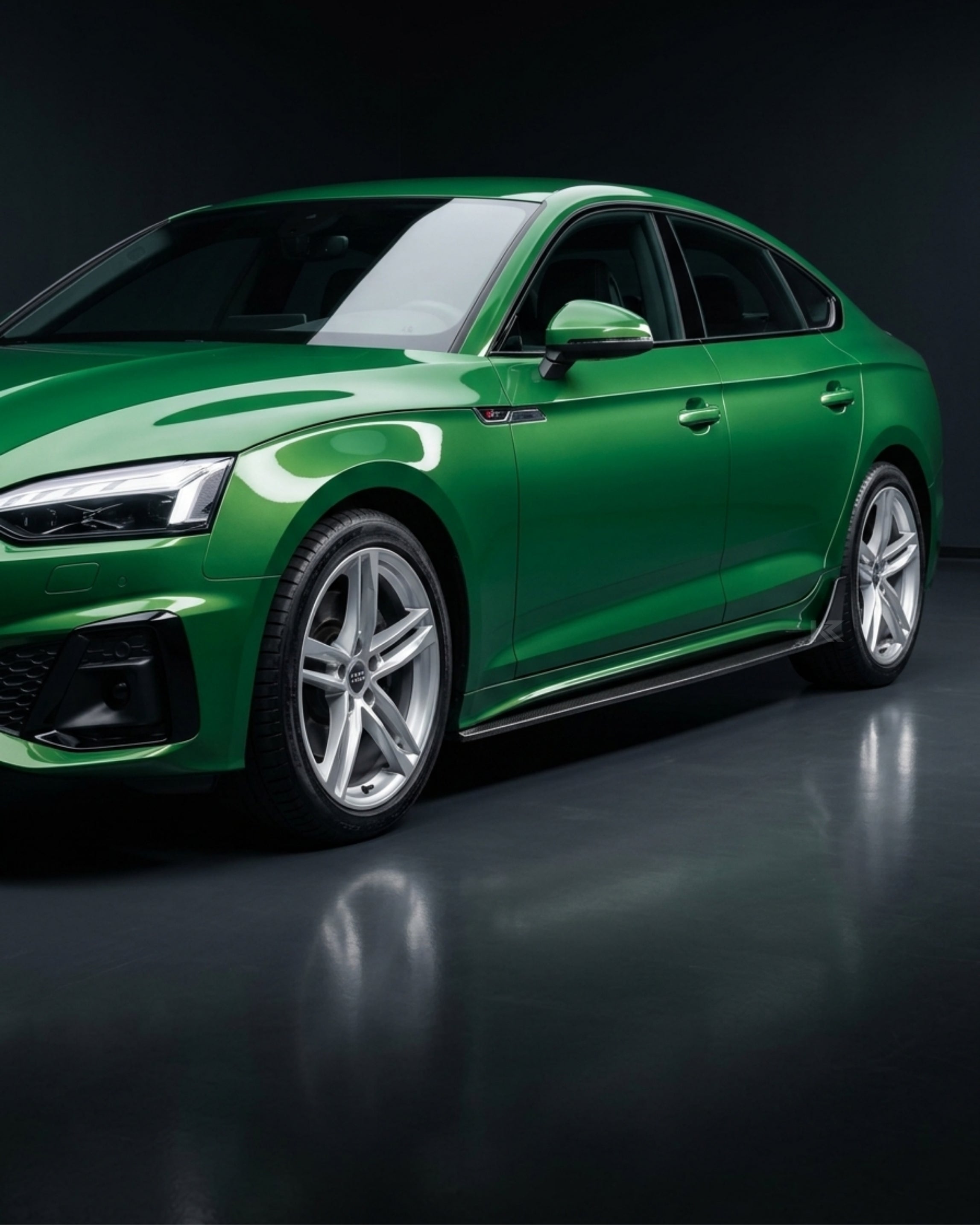 Audi A5 S-Line / S5 B9.5 Carbon Fiber Side Skirt Extensions – Sportback (2020–2023)