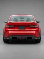 BMW 3 Series G80 M3 G82 G83 M4 Carbon Fiber Rear Diffuser with LED Lights (2019 - 2024)