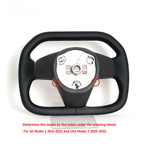 Cybertruck Style Heated Full Leather Steering Wheel for Tesla Model 3 & Model Y
