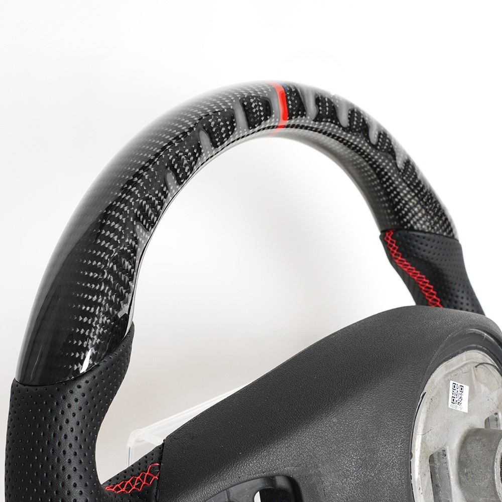 Real Carbon Fiber Steering Wheel for Mercedes-Benz W205 W213 W246 C292 C-Class (Non-Heated & Non-Vibration)