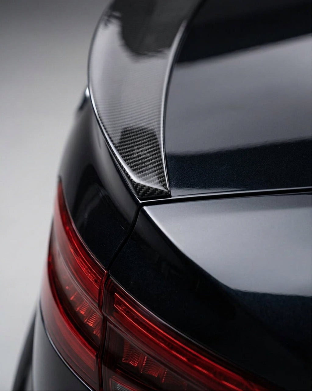 Audi A4 B9 Quattro S-Line / S4 Sedan Carbon Fiber M Design Rear Trunk Spoiler 2017 - 2023