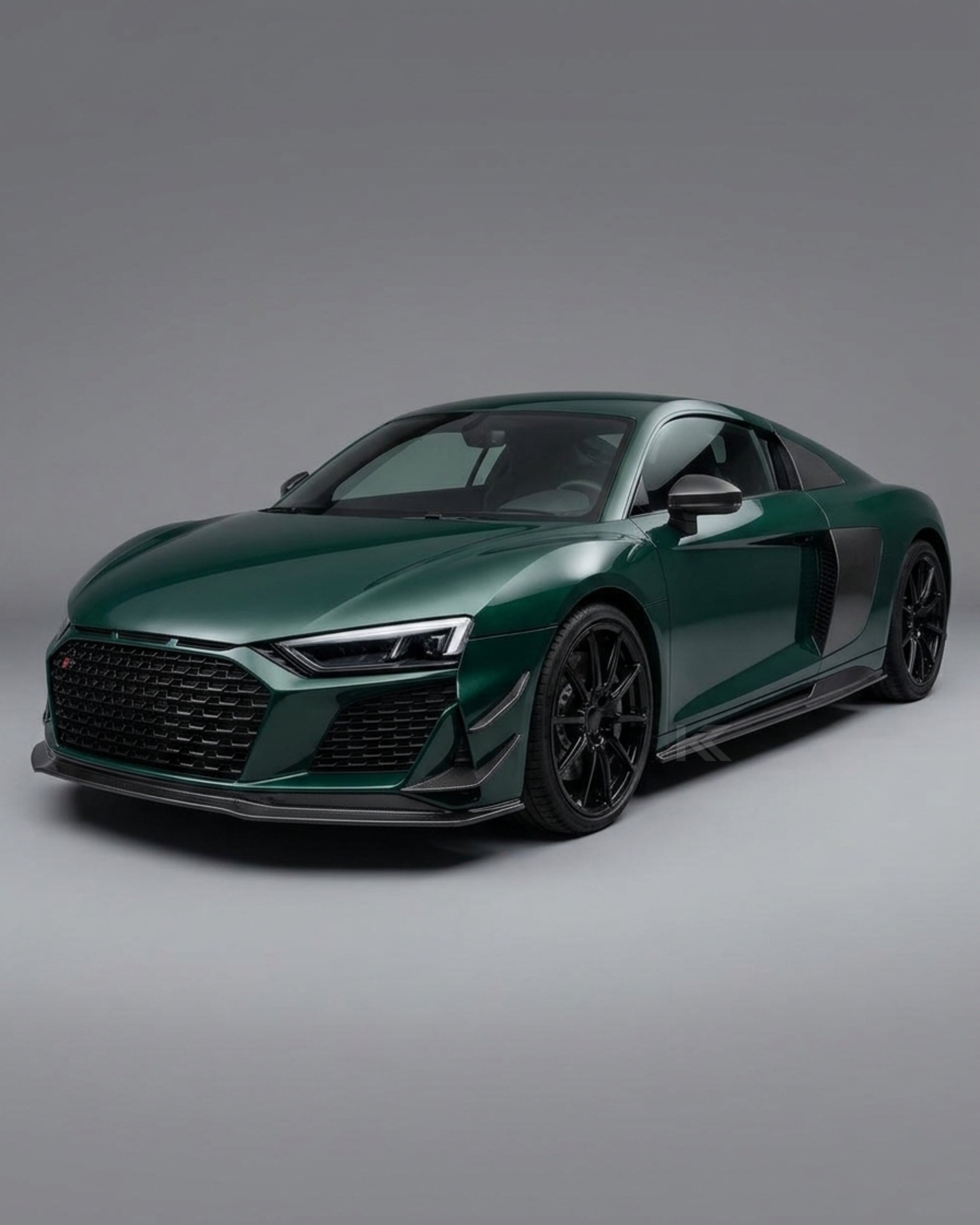 Audi R8 V10 Coupe 4S Gen 2 Facelift Prepreg Dry Carbon Fiber Side Skirts Extensions 2019 - 2023