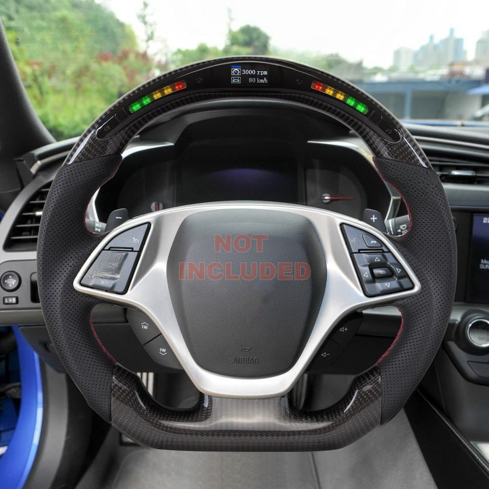 LED Carbon Fiber Steering Wheel for Corvette C7 2014-2019