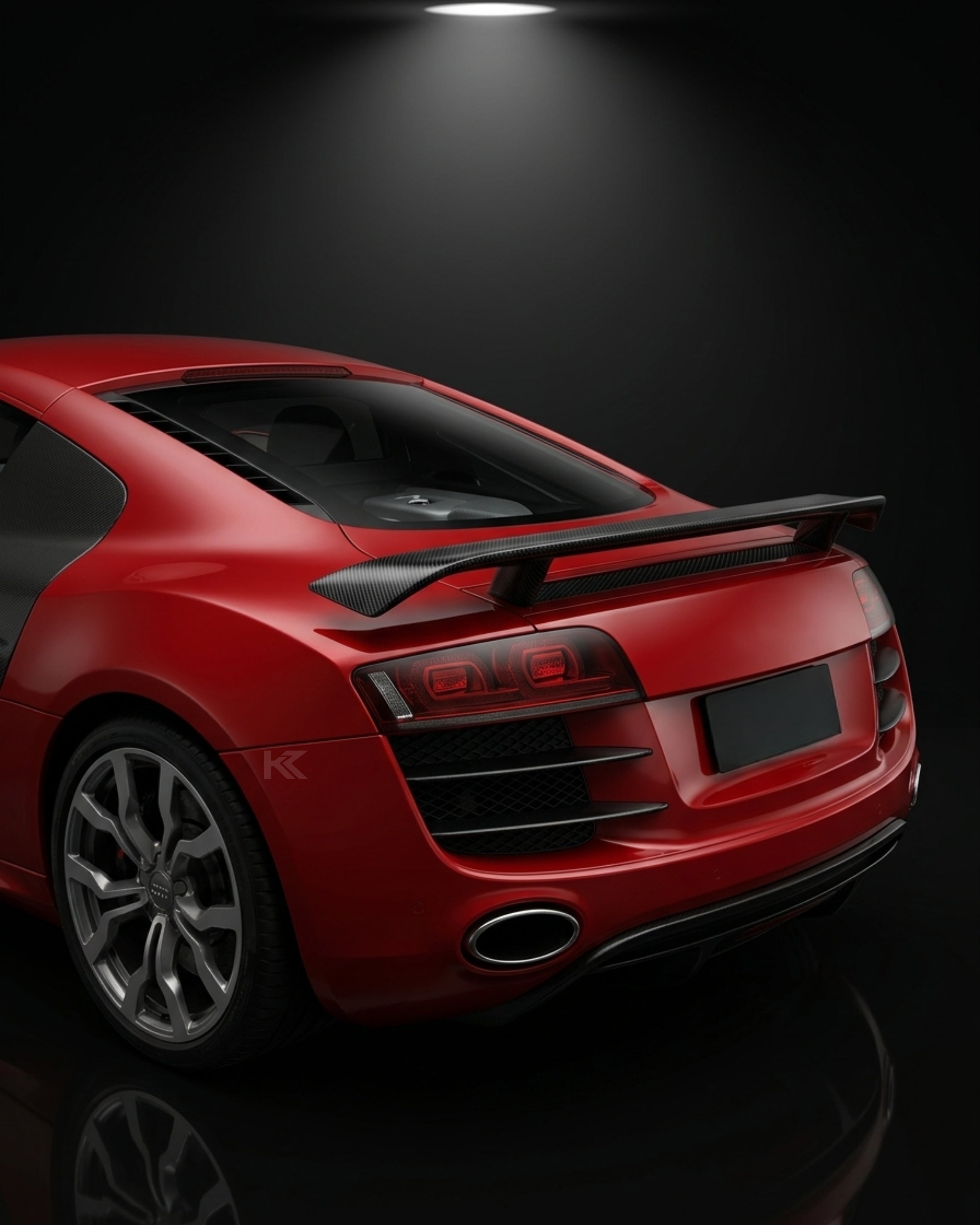 Audi R8 GT V8 / V10 Coupe Carbon Fiber GT-Style Rear Wing Spoiler 2008 - 2016